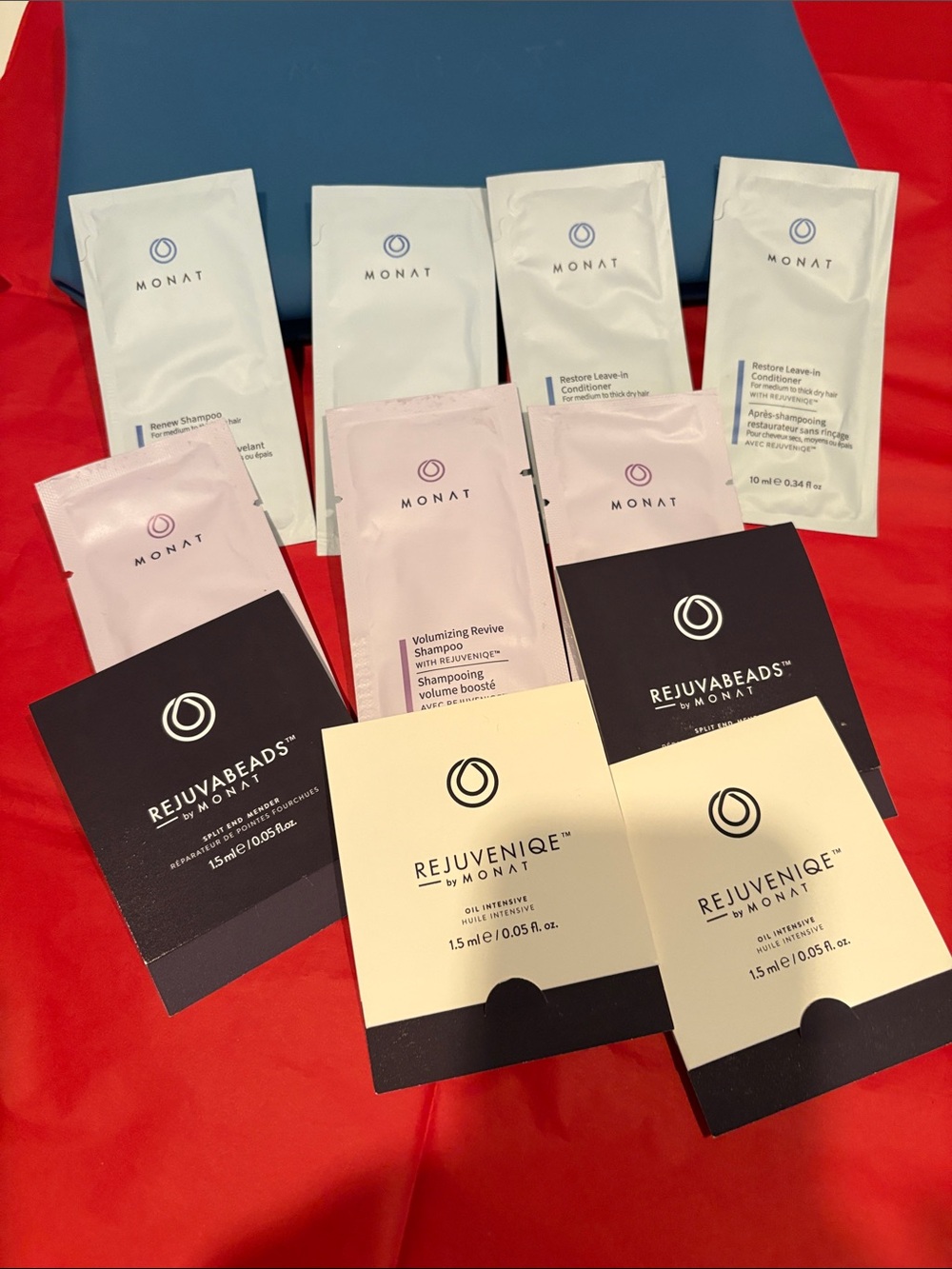 Monat Sampler Hair and Rejuvenique and Bag T4